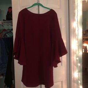 Long sleeved flow dress